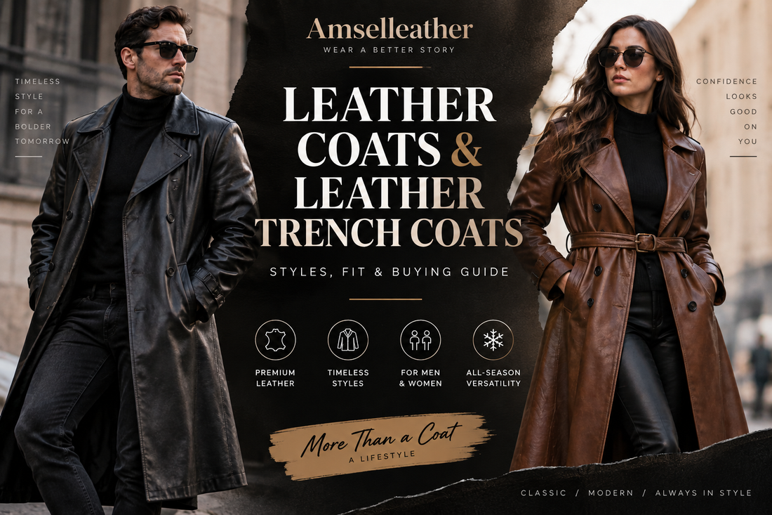 Leather Coats & Leather Trench Coats