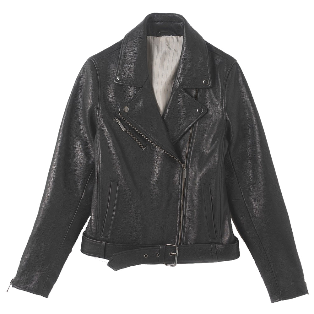 Women Lambskin Black Leather Jacket - AMSEL LEATHERS