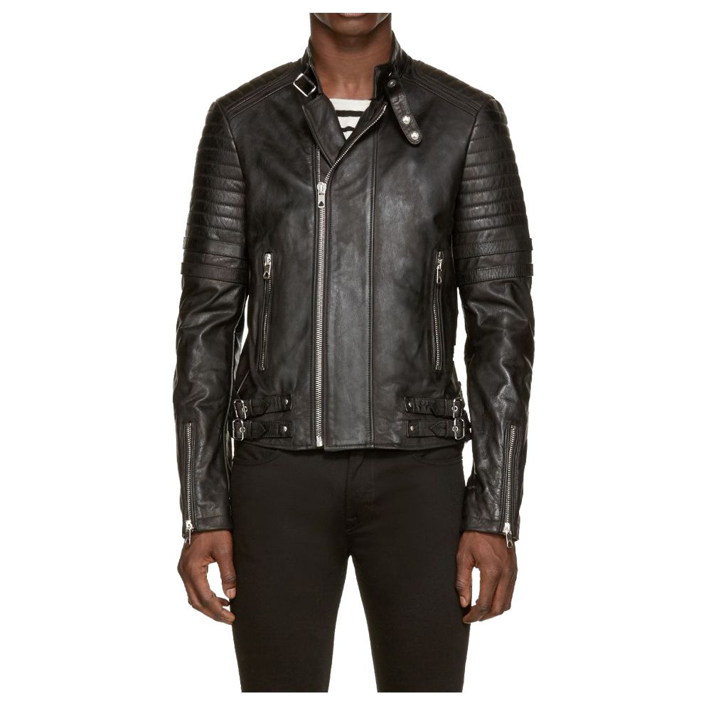 Neck Belt Race Moto Jacket - AMSEL LEATHERS