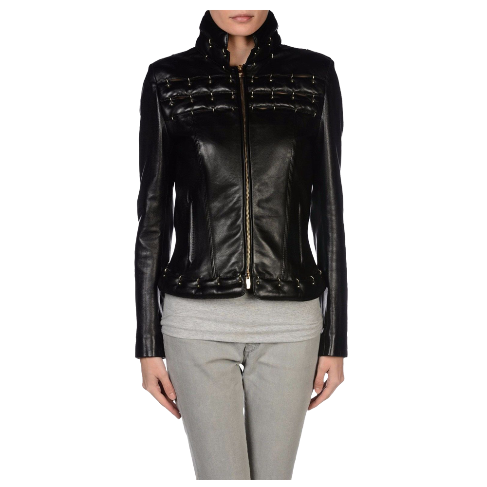 Women Genuine Leather Motorcycle Fashion Jacket - AMSEL LEATHERS