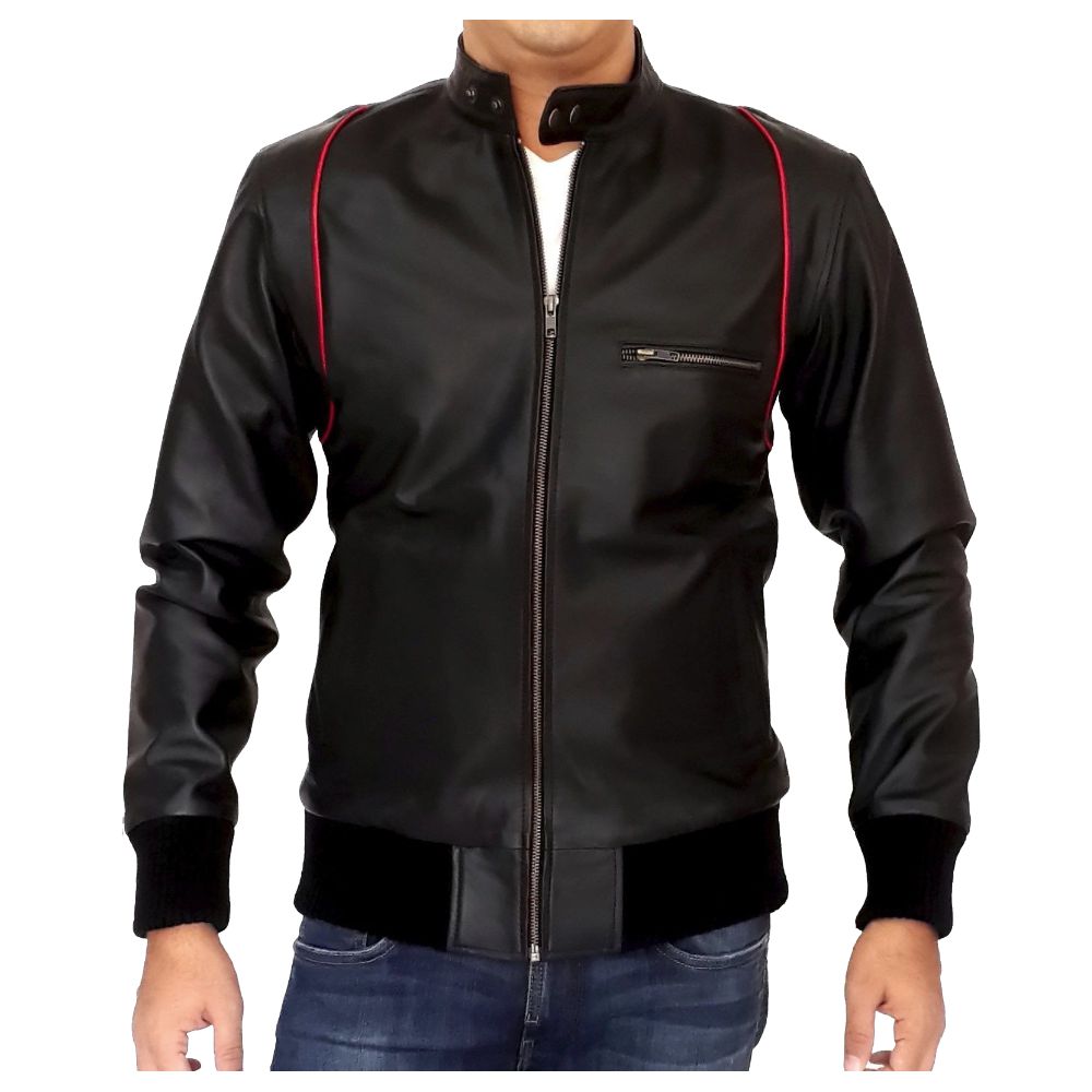 Blouson Slim fit Biker Jacket - AMSEL LEATHERS