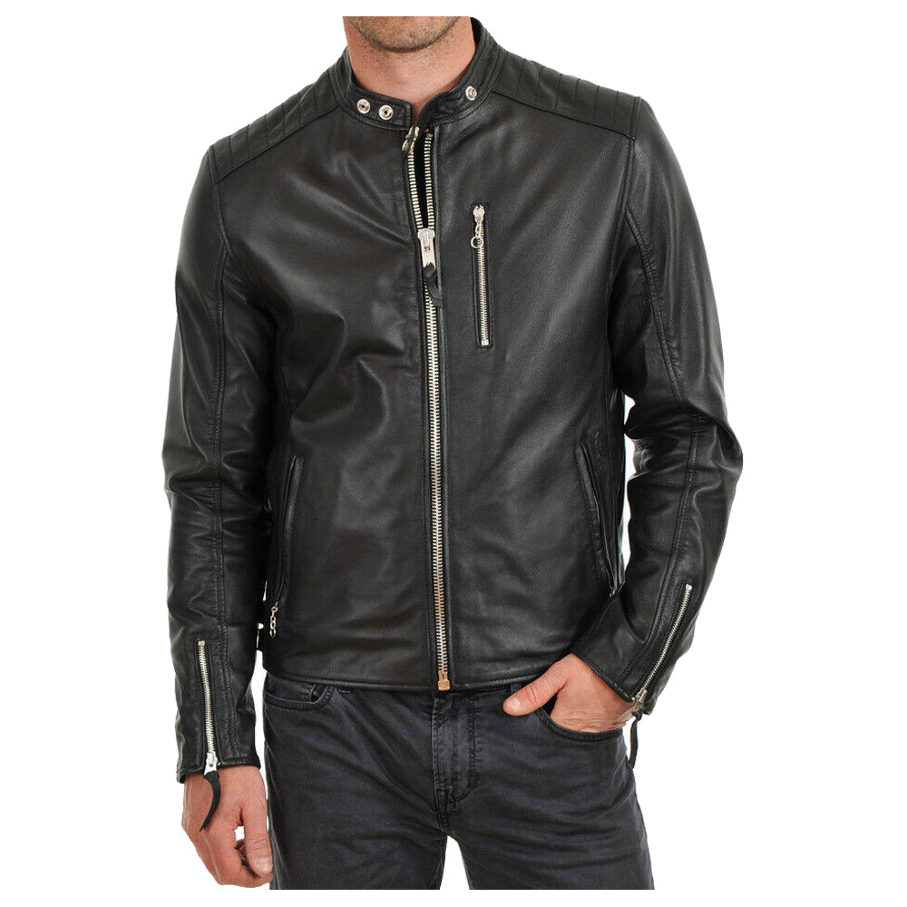 Men Elegant Fashion Leather Jacket - AMSEL LEATHERS