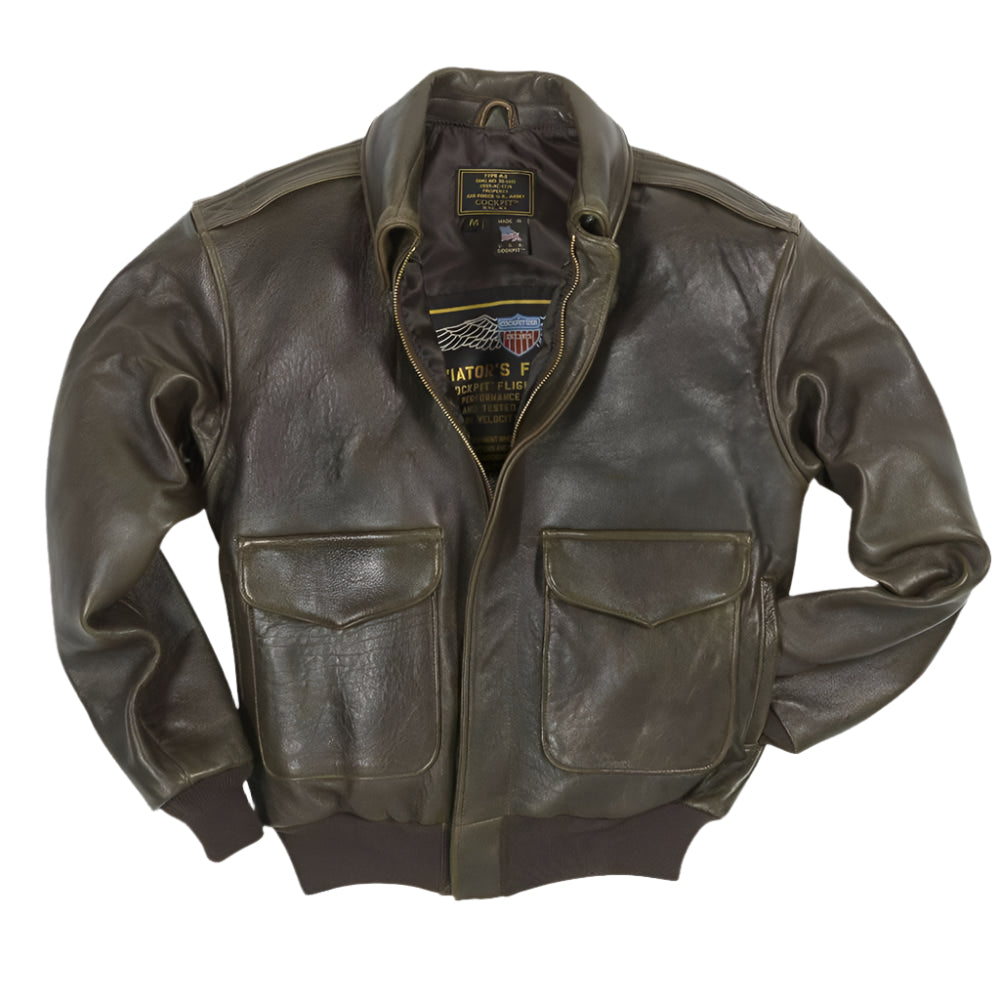 100 Mission A-2 Pilot's Leather Jacket – Classic Aviator Style - AMSEL LEATHERS