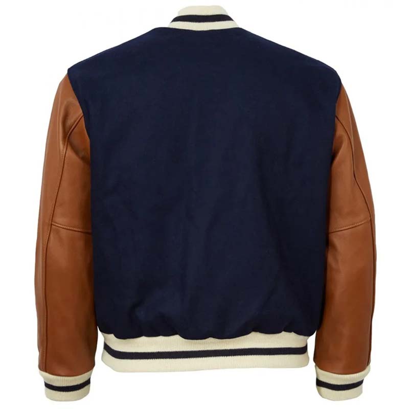 1940 NY Yankees Varsity Blue and Brown Jacket - AMSEL LEATHERS