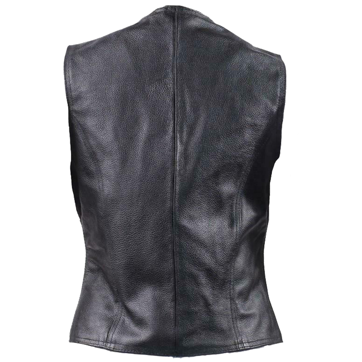 Women Side Laces Biker Leather Waistcoat - AMSEL LEATHERS