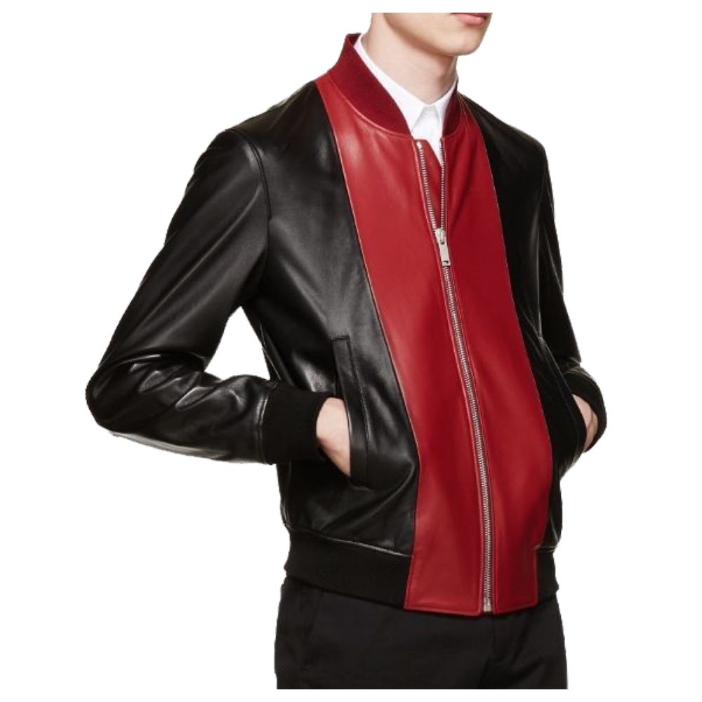 Blouson Fashion Biker jacket Mens - AMSEL LEATHERS