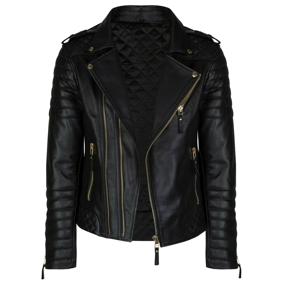 Men Black Fashion Leather Jacket - AMSEL LEATHERS