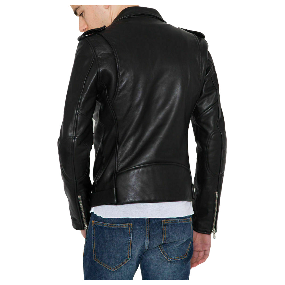 Mens Biker Fashion Leather Jacket - AMSEL LEATHERS