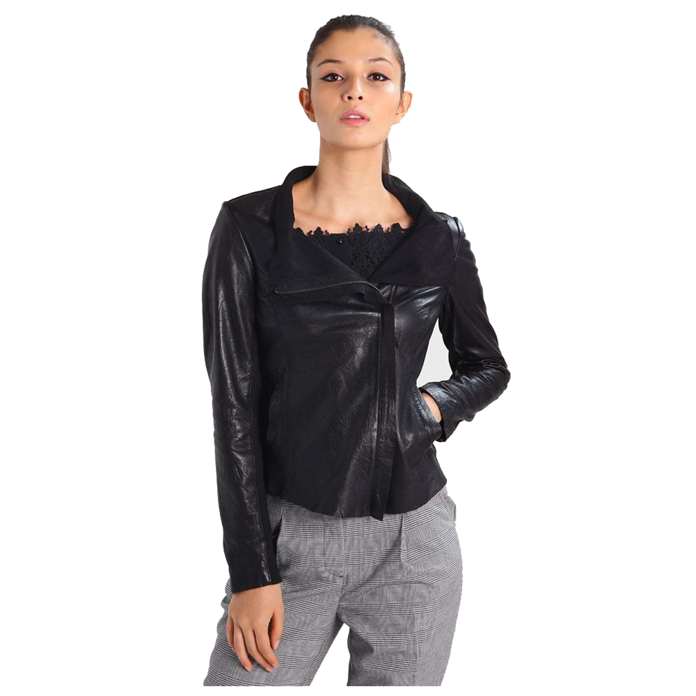 Women Elegant Fashion Leather Jacket - AMSEL LEATHERS