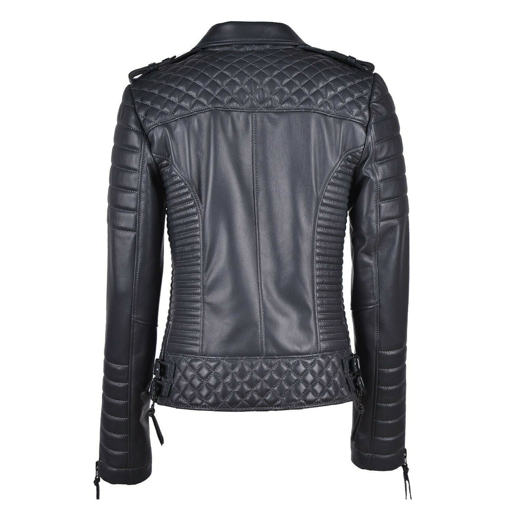 STUNNING WOMEN LEATHER JACKET - AMSEL LEATHERS