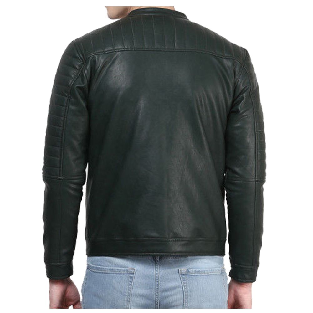 Slim Fit Racer jacket - AMSEL LEATHERS