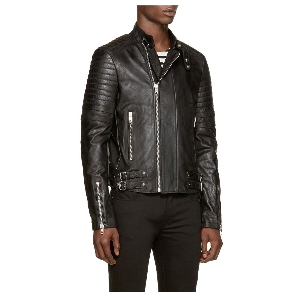 Neck Belt Race Moto Jacket - AMSEL LEATHERS