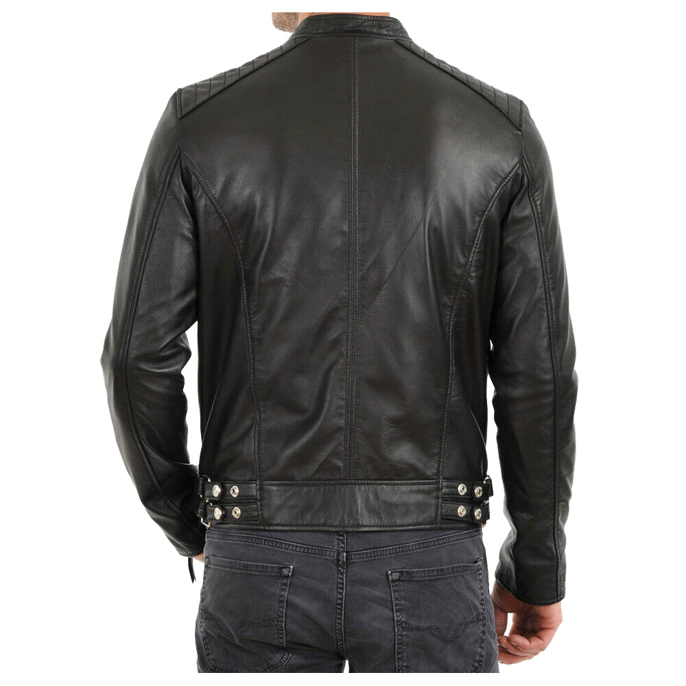 Men Elegant Fashion Leather Jacket - AMSEL LEATHERS