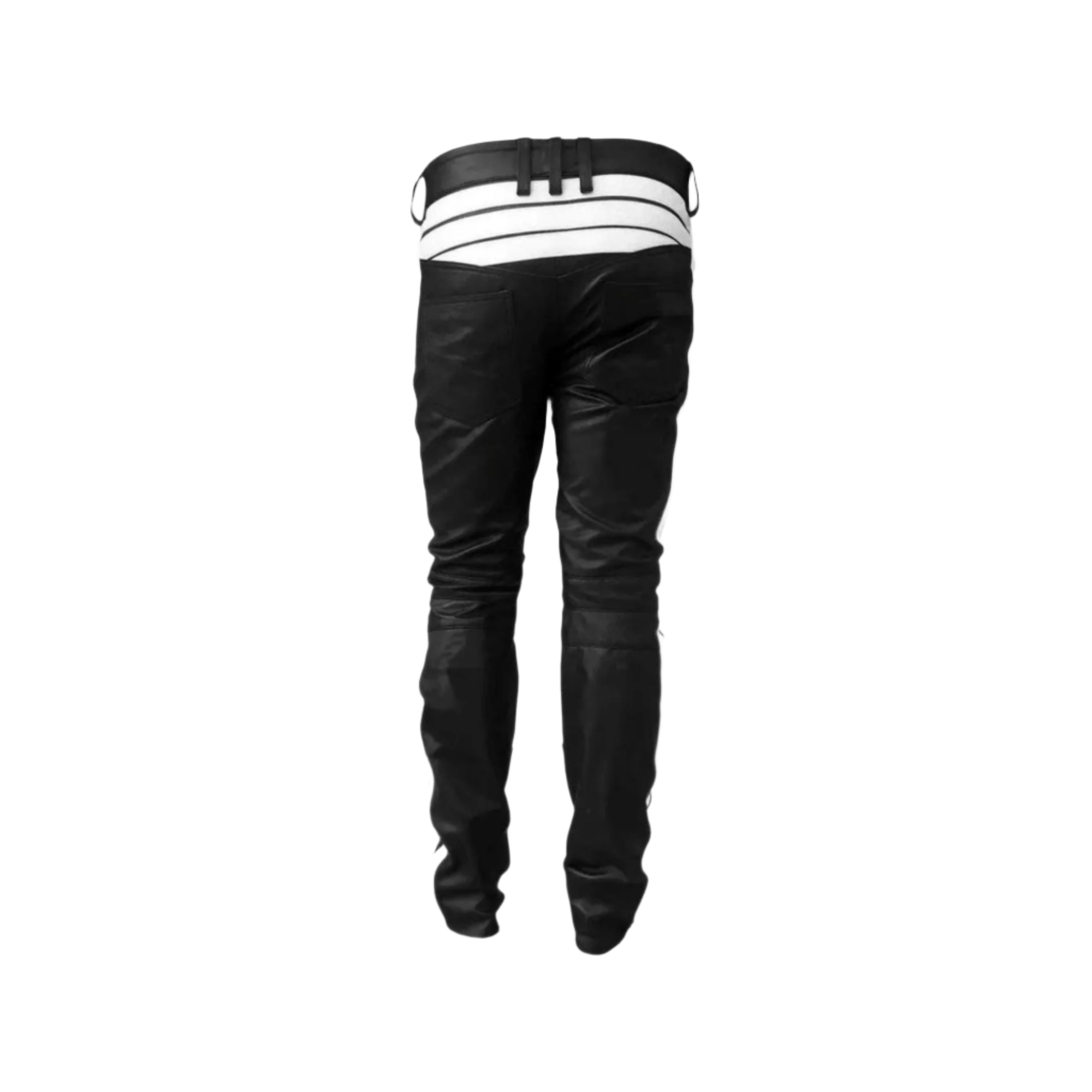 Men's Slim Fit Lambskin Leather Biker Pants - Stylish & Durable