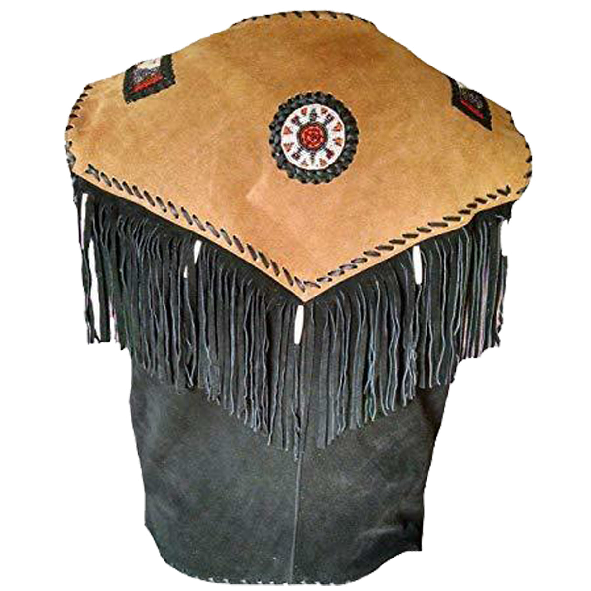 Men Western Fringes Suede Leather Vest - AMSEL LEATHERS