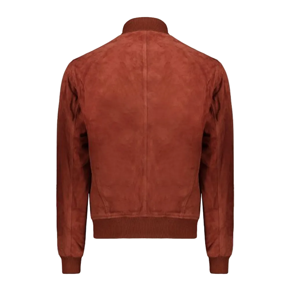 • shearling leather jacket collar detail close up
