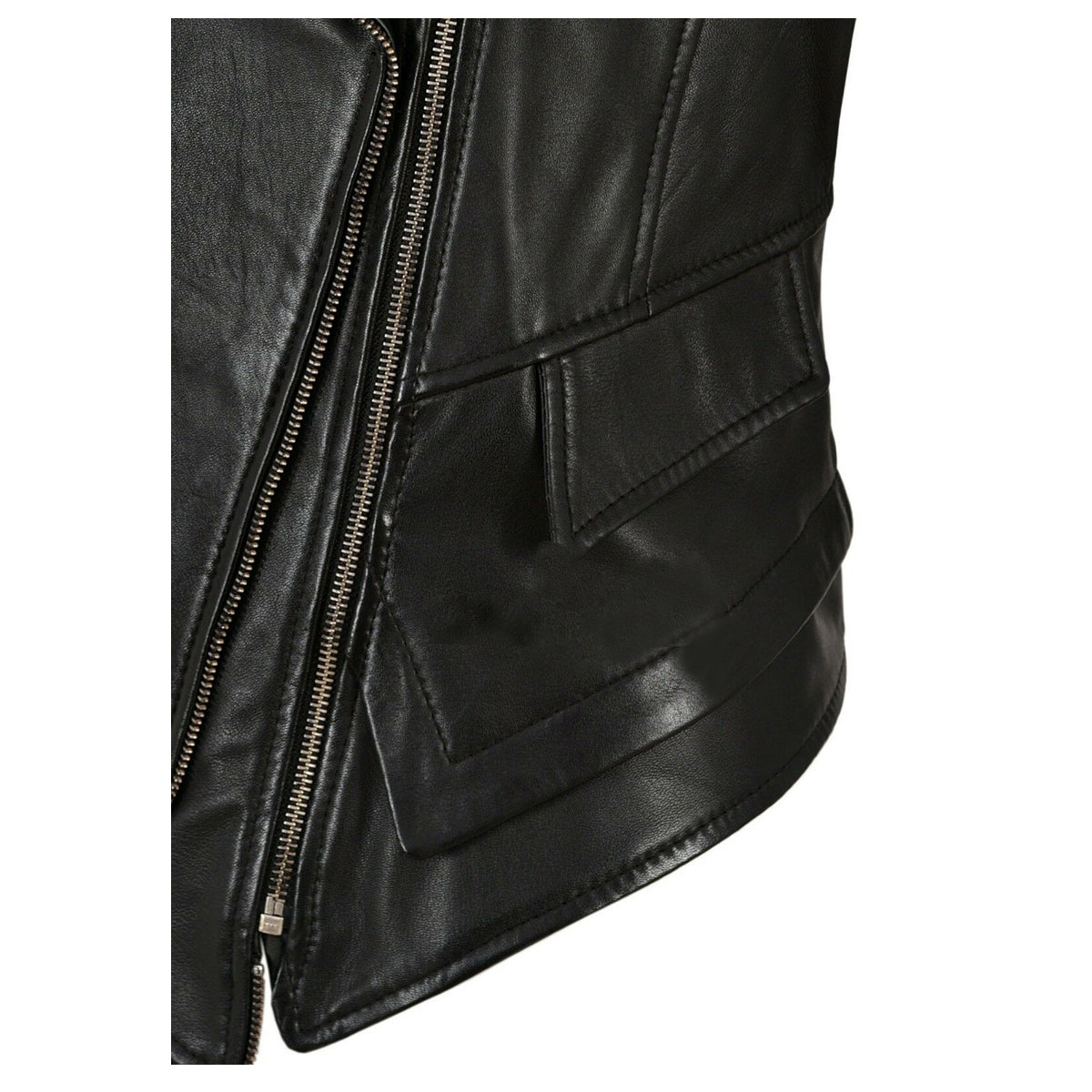 Women Double Brest Punk Waistcoat - AMSEL LEATHERS