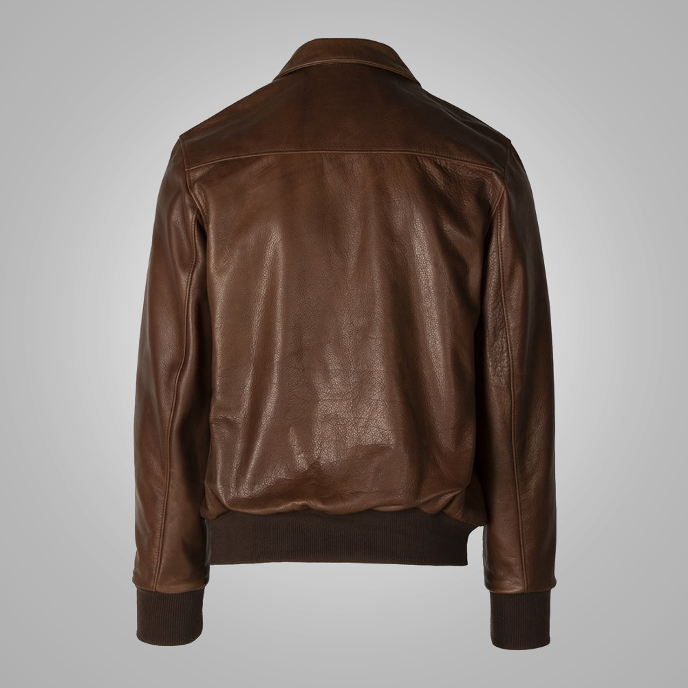• lambskin aviator jacket a2 style detail
