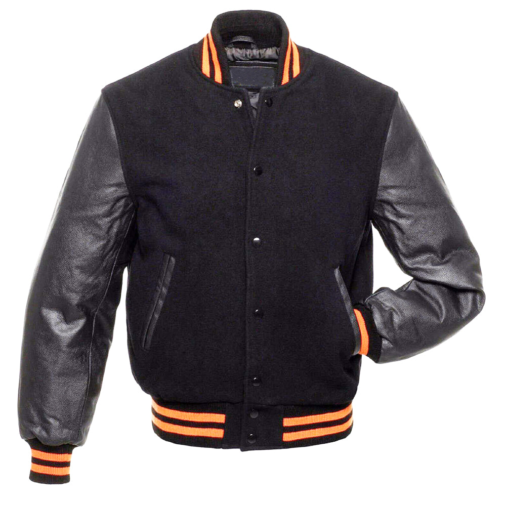 Multicolor Varsity Bomber Baseball Jacket - AMSEL LEATHERS