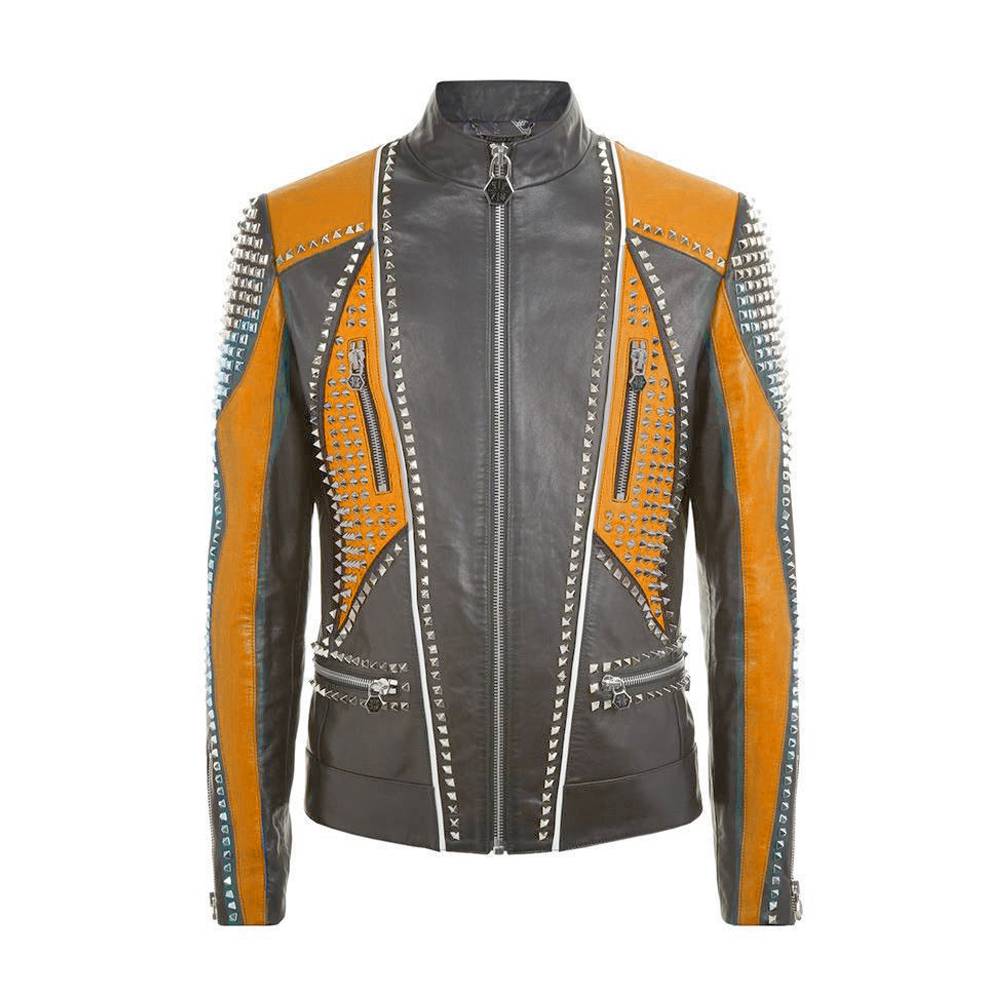 Mens Leather Jacket Multi Color Fashion Leather Jacket - AMSEL LEATHERS