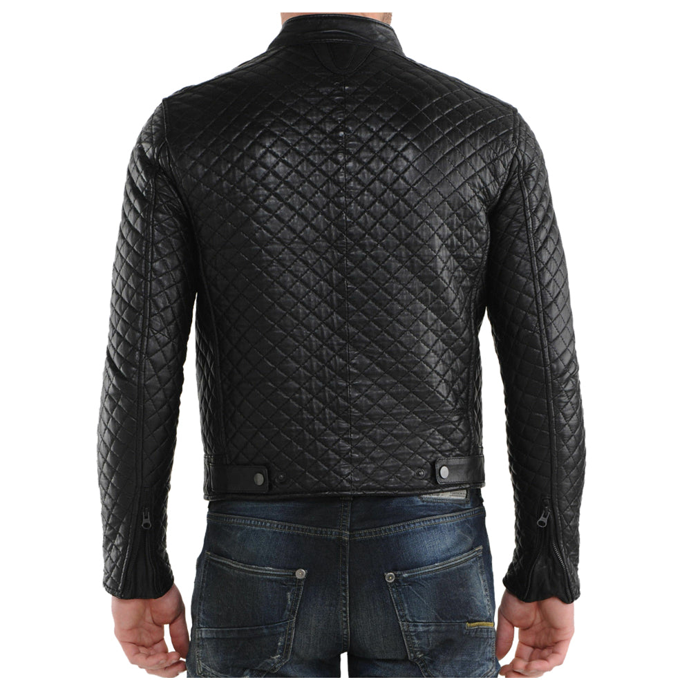 Men Motorcycle Stylish Bomber Jacket - AMSEL LEATHERS