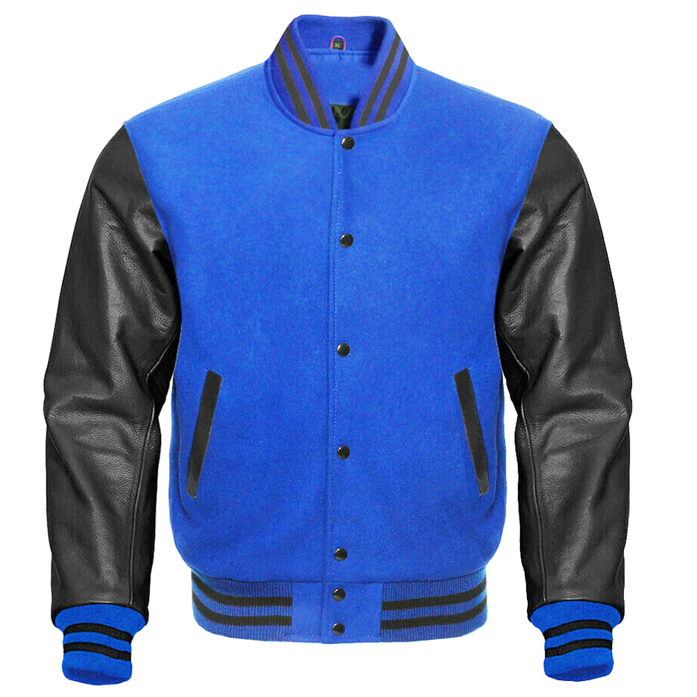 Multicolor Varsity Bomber Baseball Jacket - AMSEL LEATHERS