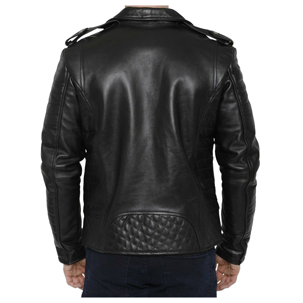 Men Motorcycle Fashion Leather Jacket - AMSEL LEATHERS