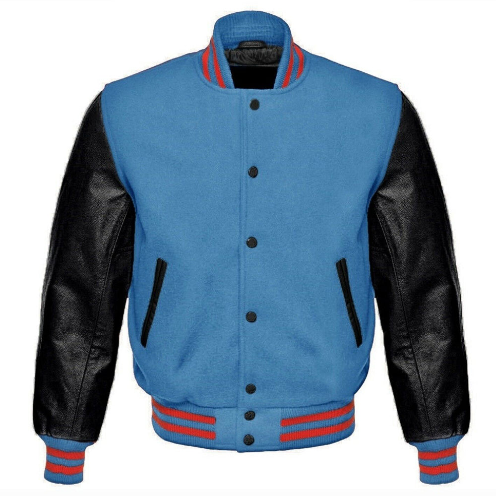 Multicolor Varsity Bomber Baseball Jacket - AMSEL LEATHERS