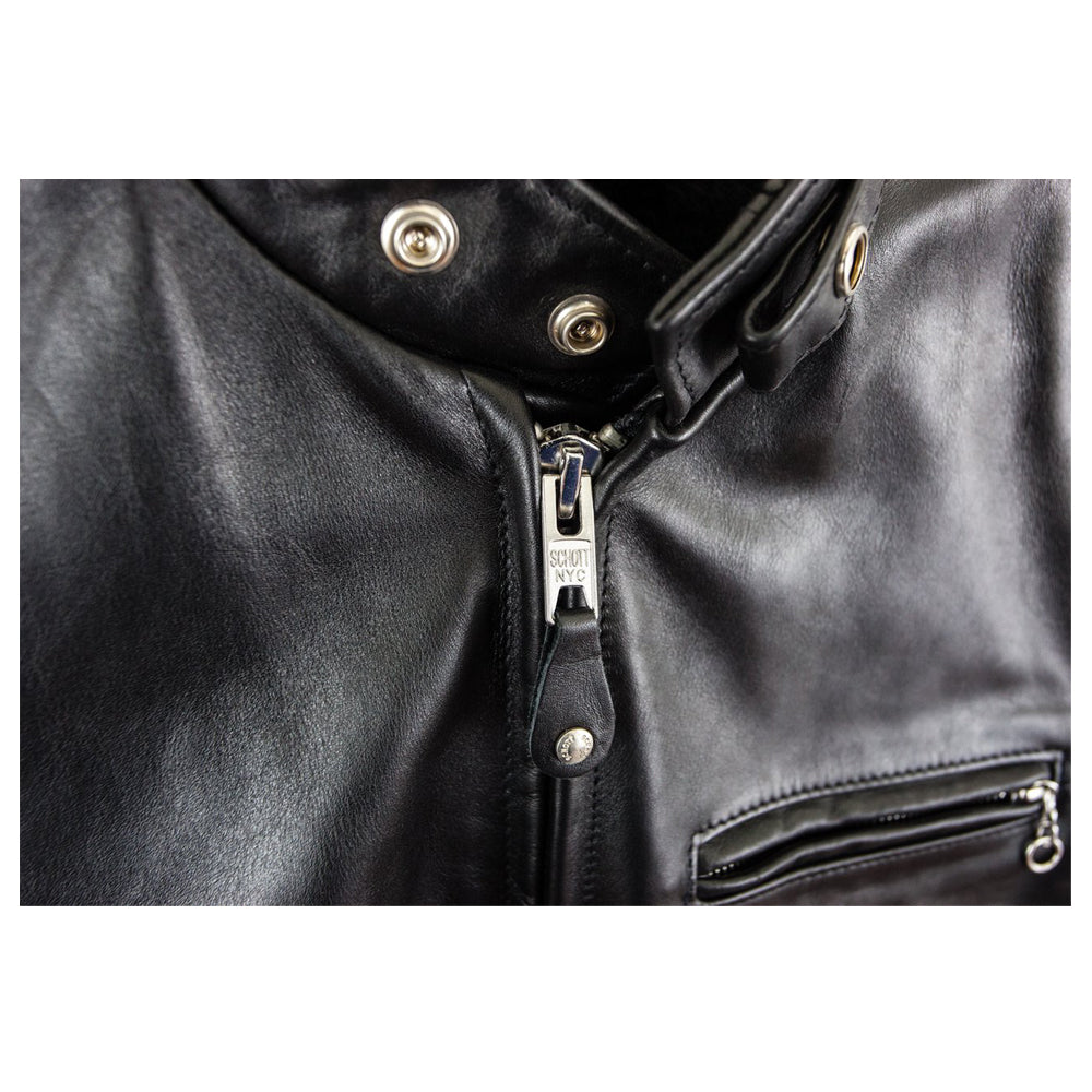 Men Classic Racer Leather Motorcycle Jacket Plain - AMSEL LEATHERS