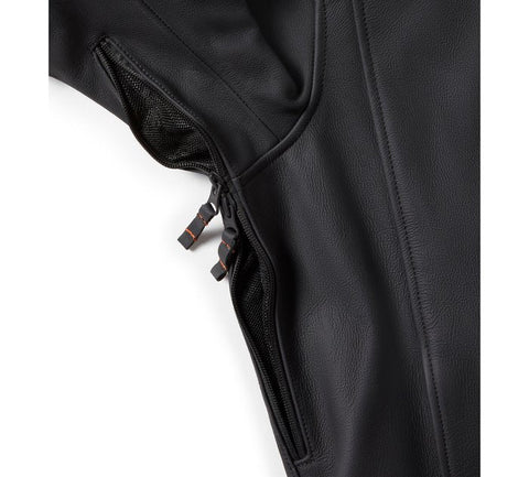 Men’s Harley style biker riding jacket with vents