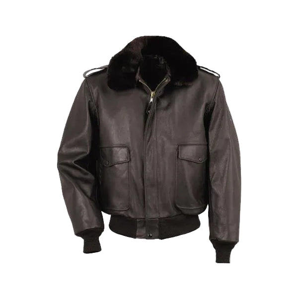 a2 naked cowhide leather flight bomber jacket mens front view