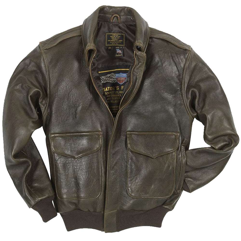 A-2 Pilot's Leather Jacket - 100 Missions - AMSEL LEATHERS