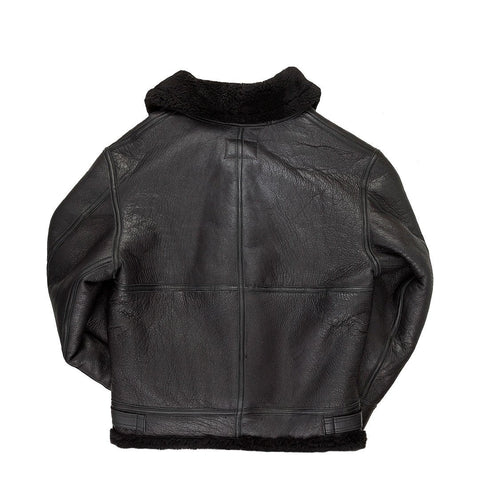 • black b3 bomber jacket removable hood detail
