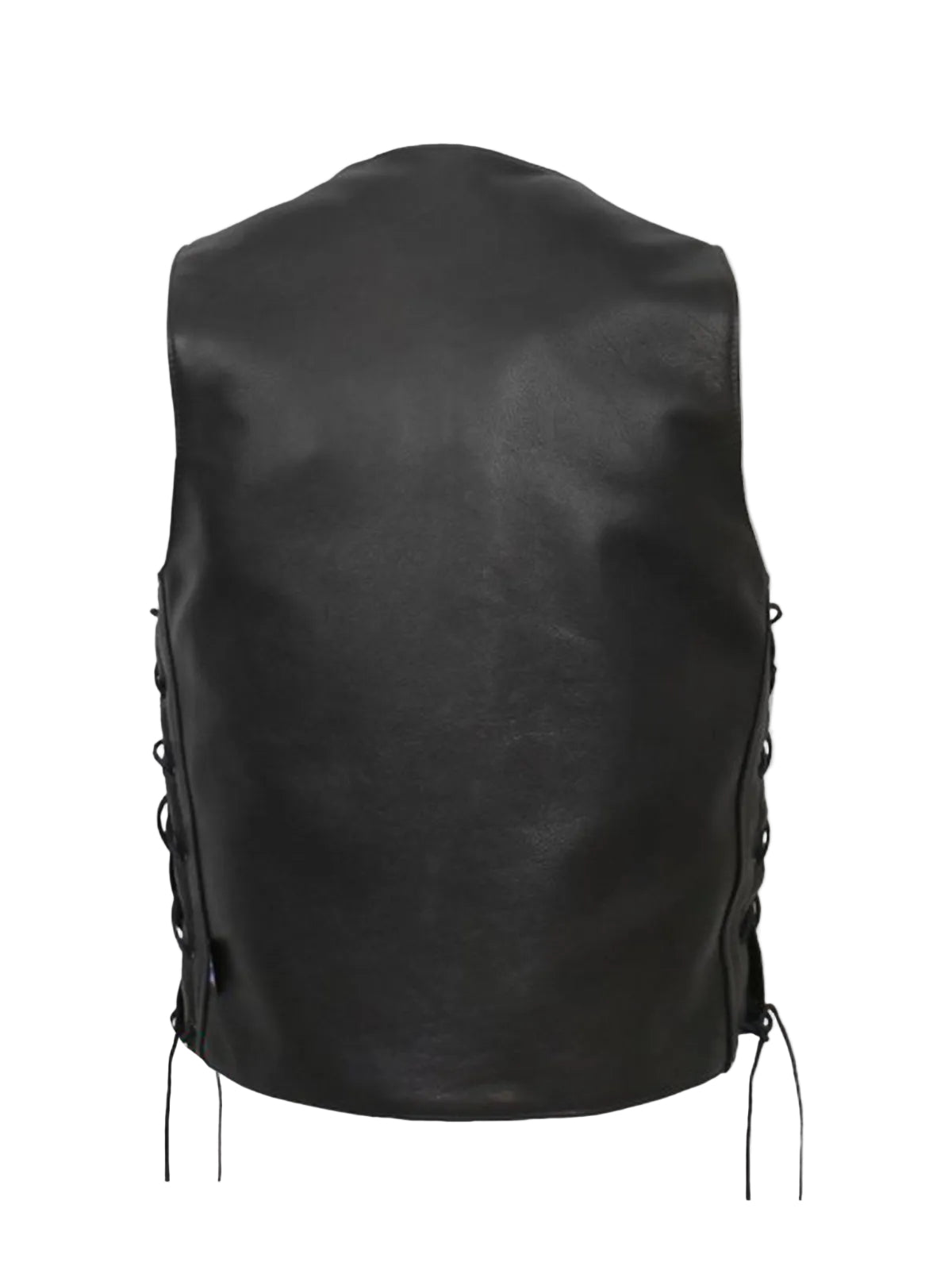 Amsel Dakota black buffalo leather vest
