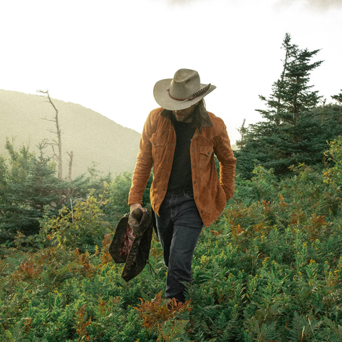 Amsel Derringer roughout cowhide cowboy jacket
