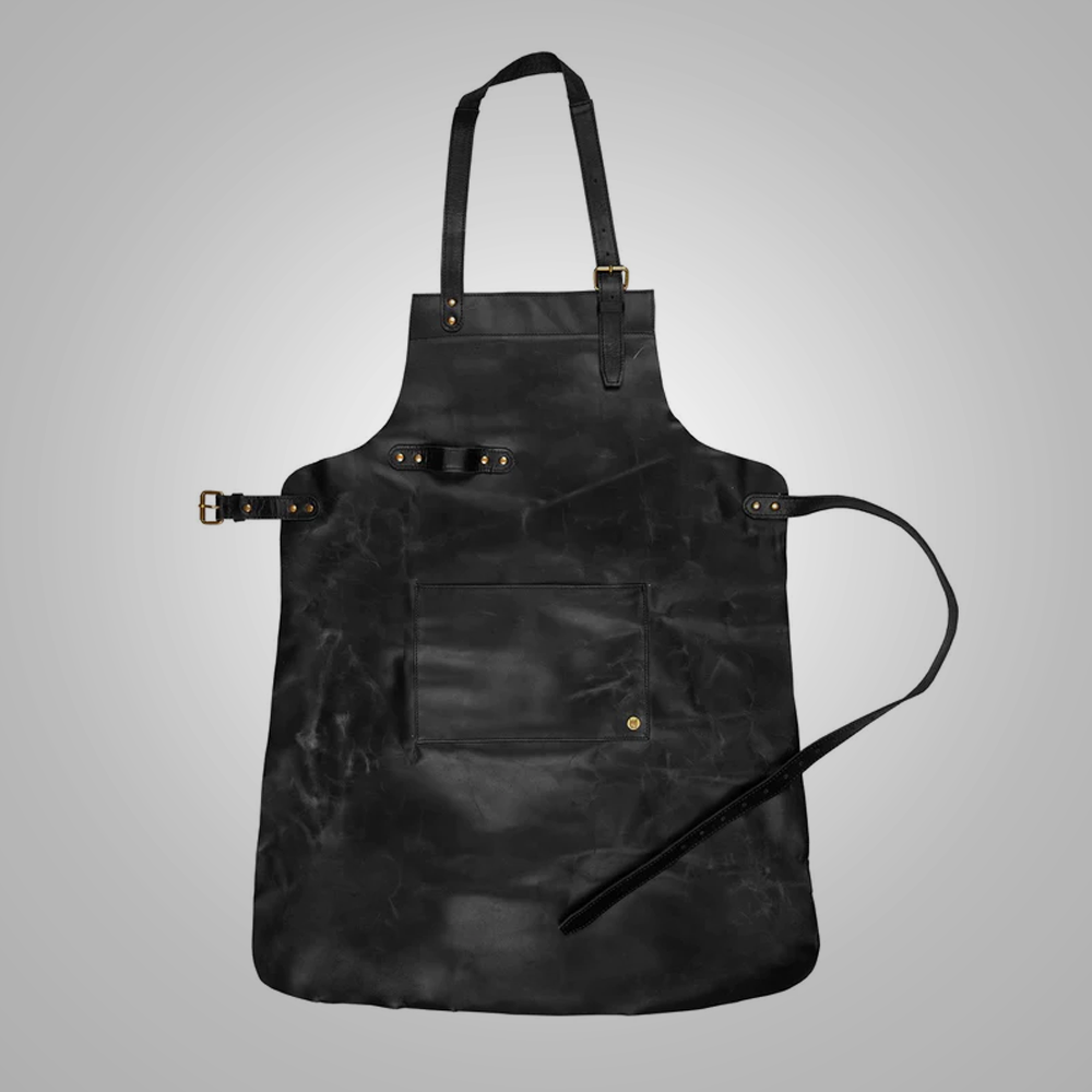 Amsel Forge long leather workshop apron
