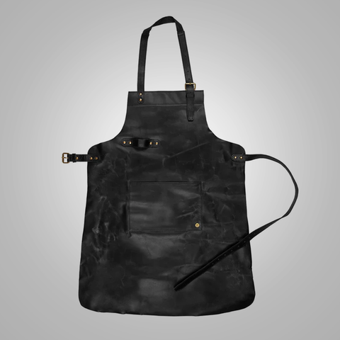 Amsel Forge long leather workshop apron
