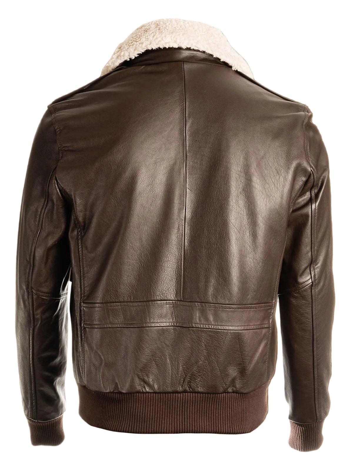 Amsel Halden brown shearling bomber jacket
