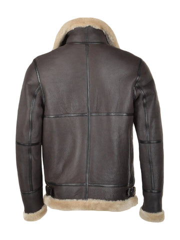 Amsel Radford brown shearling flying jacket
