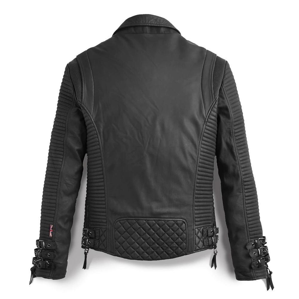 Amsel Rourke premium leather motorbike jacket
