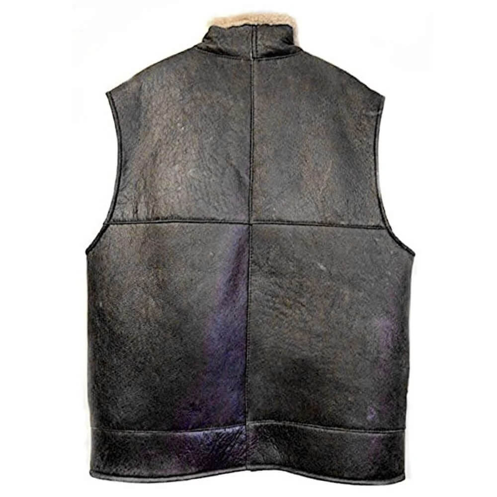 B3 RAF Aviator Shearling Leather Flight Vest - AMSEL LEATHERS