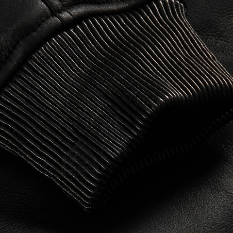 • sheepskin bomber jacket real shearling lining inside
