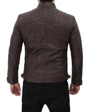 • quilted biker jacket shoulder detail close up
