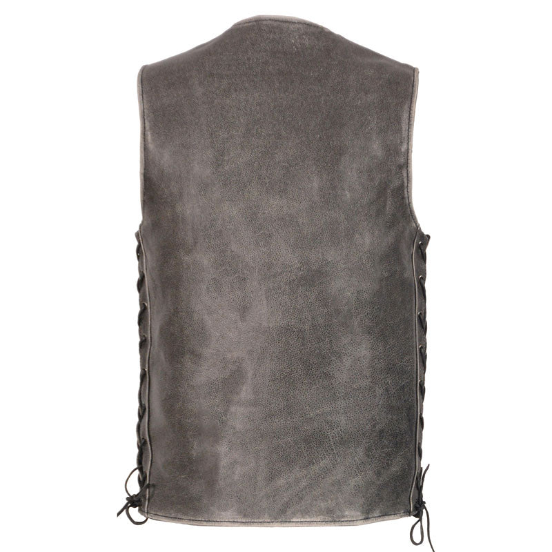 • distressed cowhide leather texture detail
