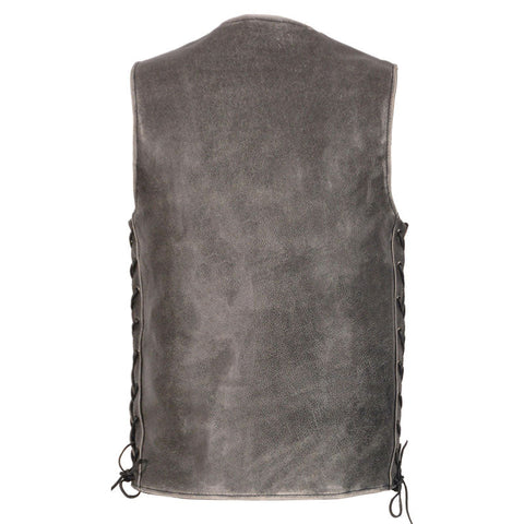 • distressed cowhide leather texture detail
