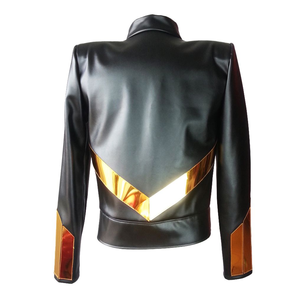 Nightclub Military Fashion Leather Jacket - AMSEL LEATHERS