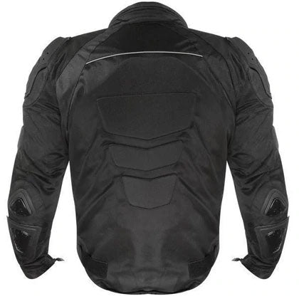 Black Tri-Tex motorcycle jacket with waterproof liner
