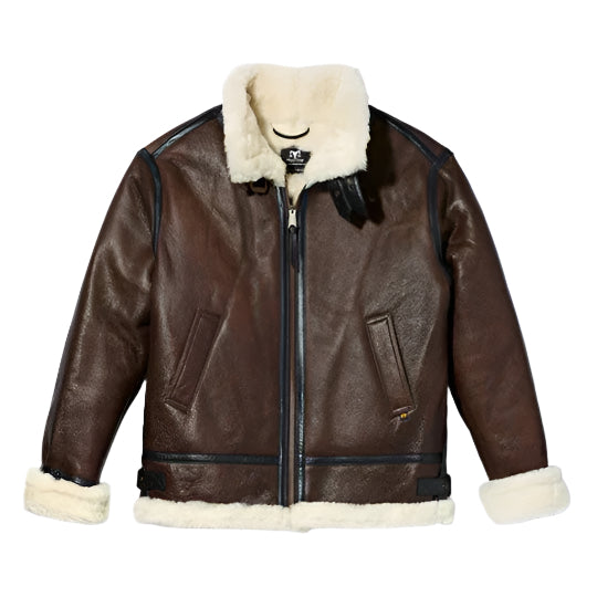 Classic B-3 Flight Leather Bomber Aviator Jacket for Men - AMSEL LEATHERS