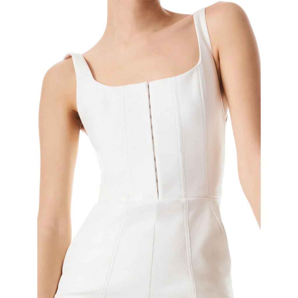 Classy White Leather Jumpsuit for Women - AMSEL LEATHERS