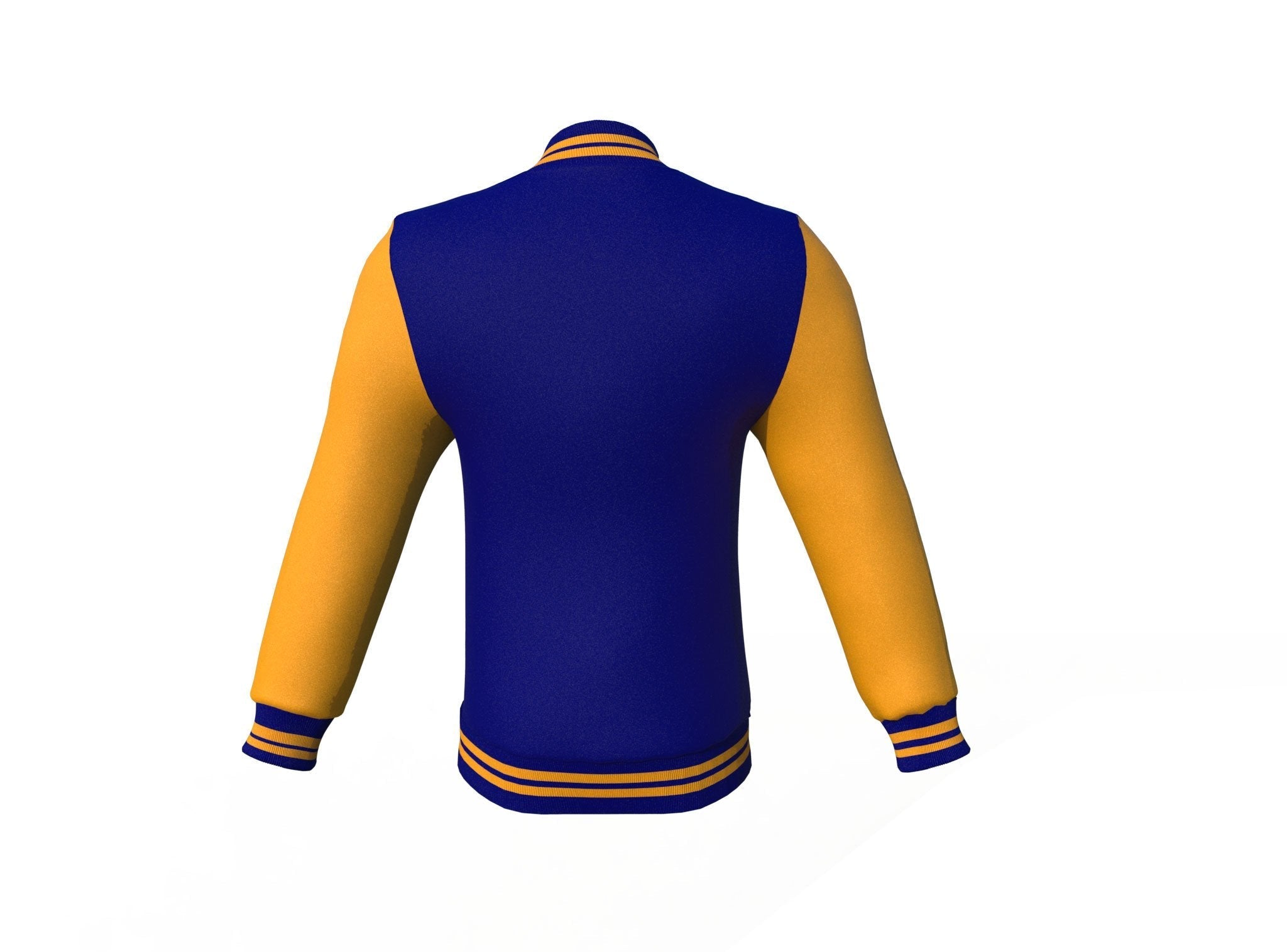 navy varsity letterman jacket with leather sleeves conrad texture detail